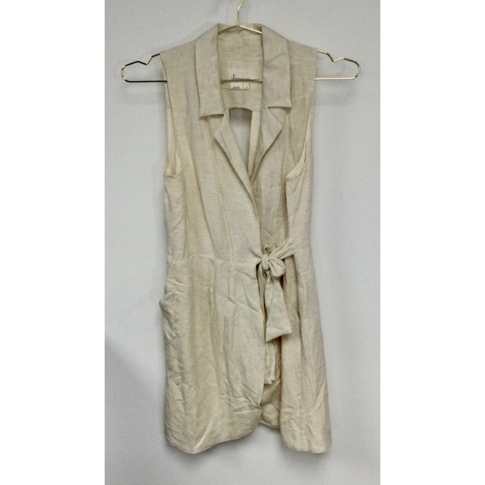 Women's Anthropologie Sleeveless Dress Beige Size S
